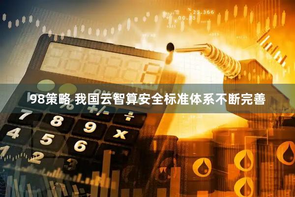 98策略 我国云智算安全标准体系不断完善