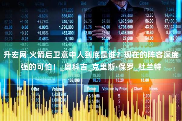 升宏网 火箭后卫意中人到底是谁？现在的阵容深度强的可怕！_奥科吉_克里斯·保罗_杜兰特