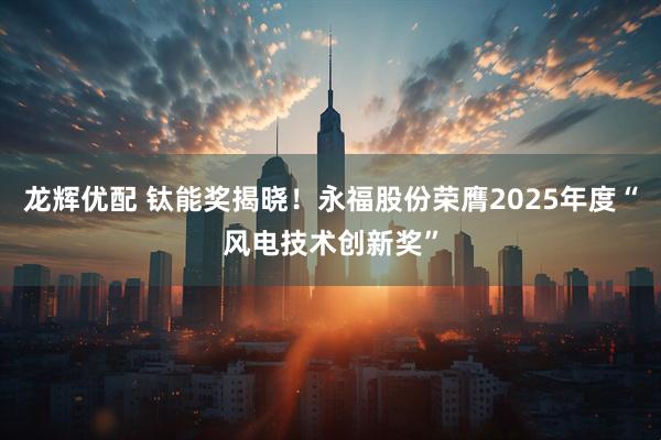 龙辉优配 钛能奖揭晓！永福股份荣膺2025年度“风电技术创新奖”